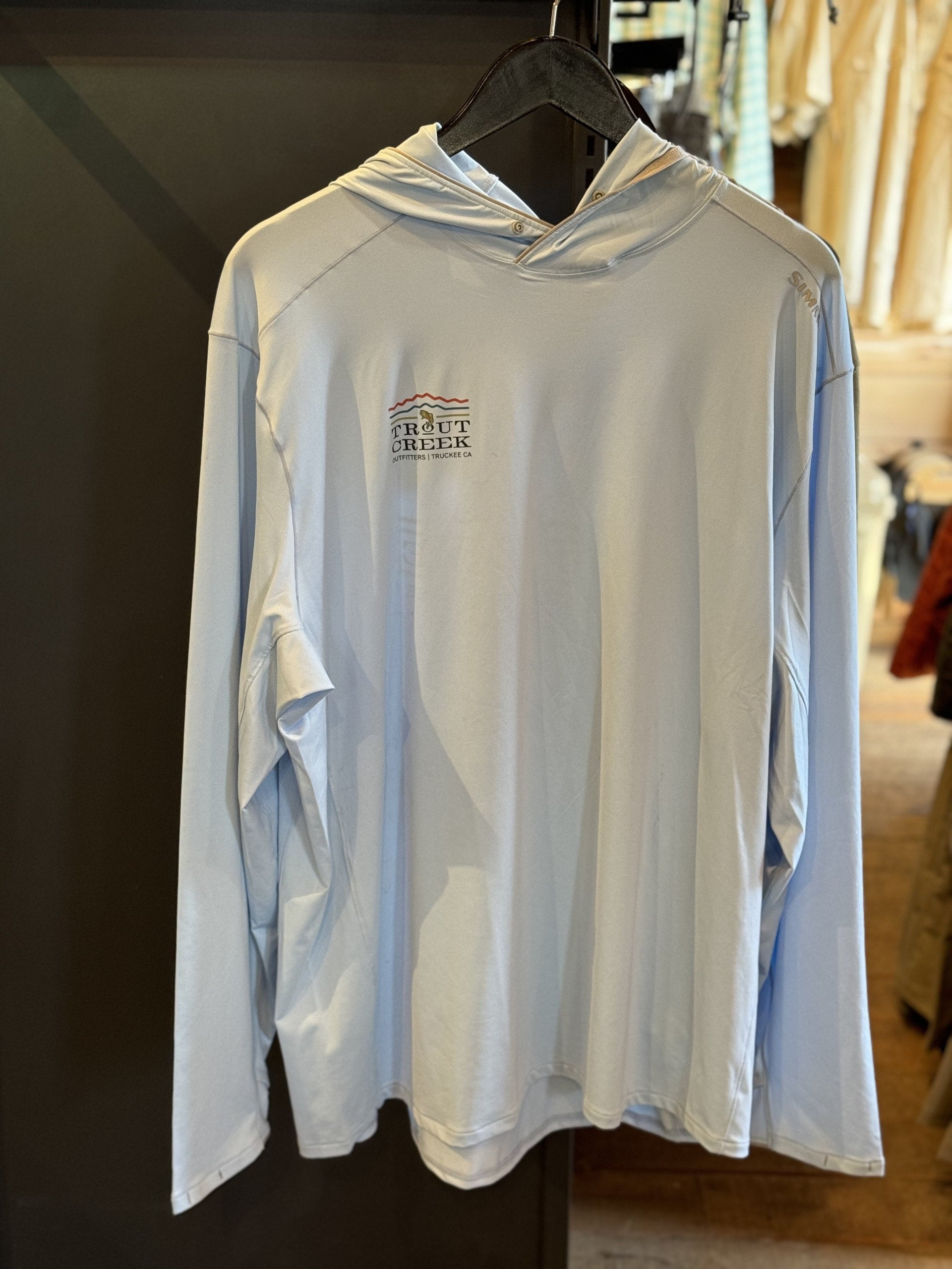 Simms Solarflex Sun Hoody- Sky W/ TCO Logo