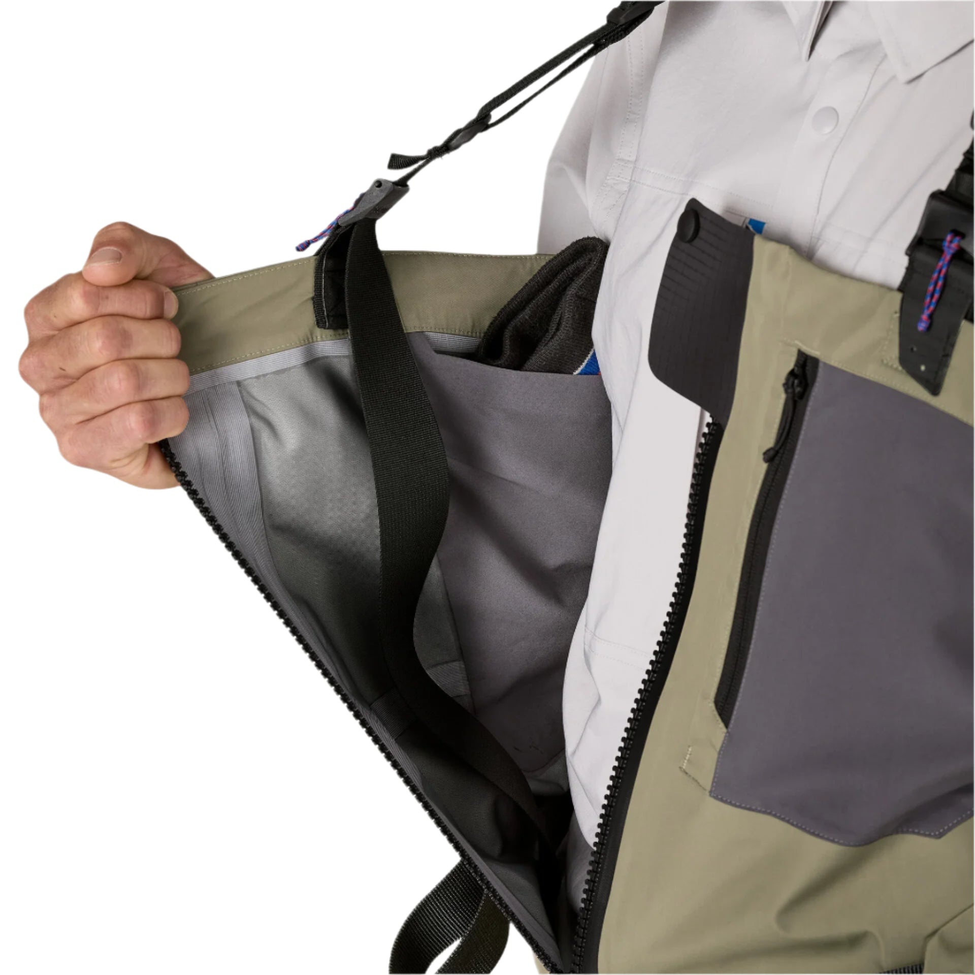 Patagonia Men's Swiftcurrent Traverse Zipfront Wader - River Rock Green