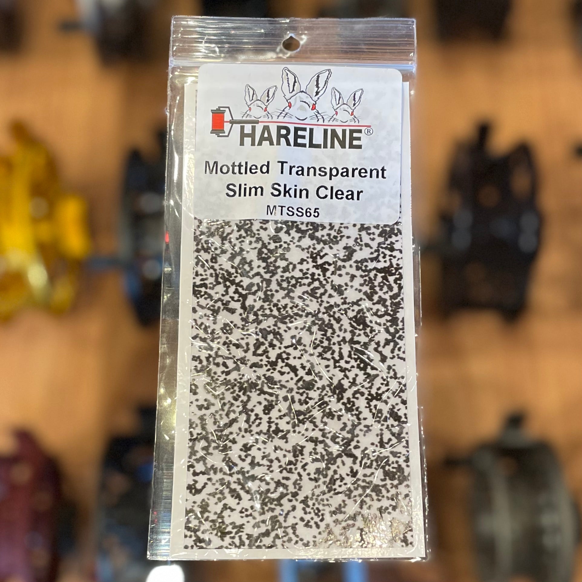 Hareline Mottled Transparent Slim Skin