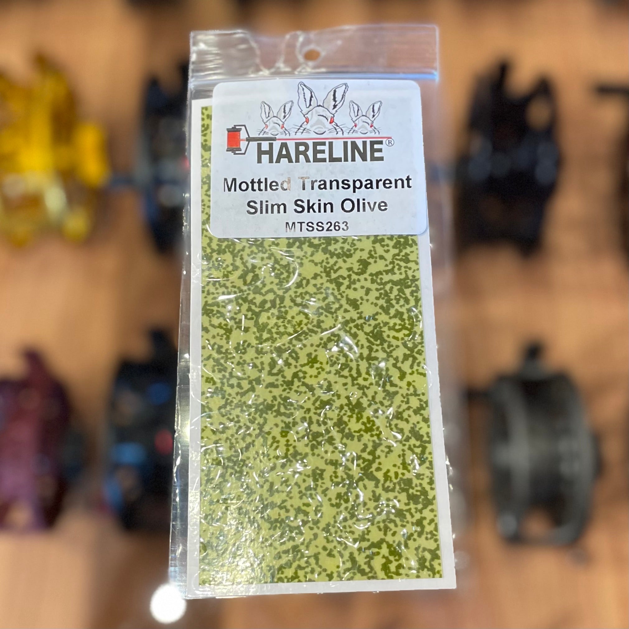 Hareline Mottled Transparent Slim Skin