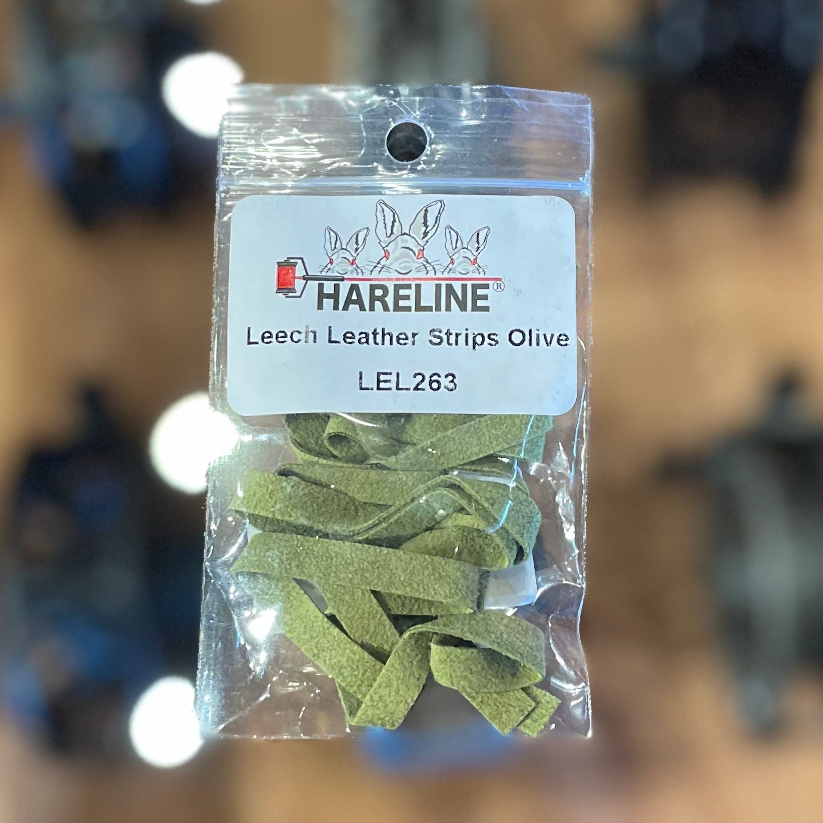 Hareline Leech Leather Strips