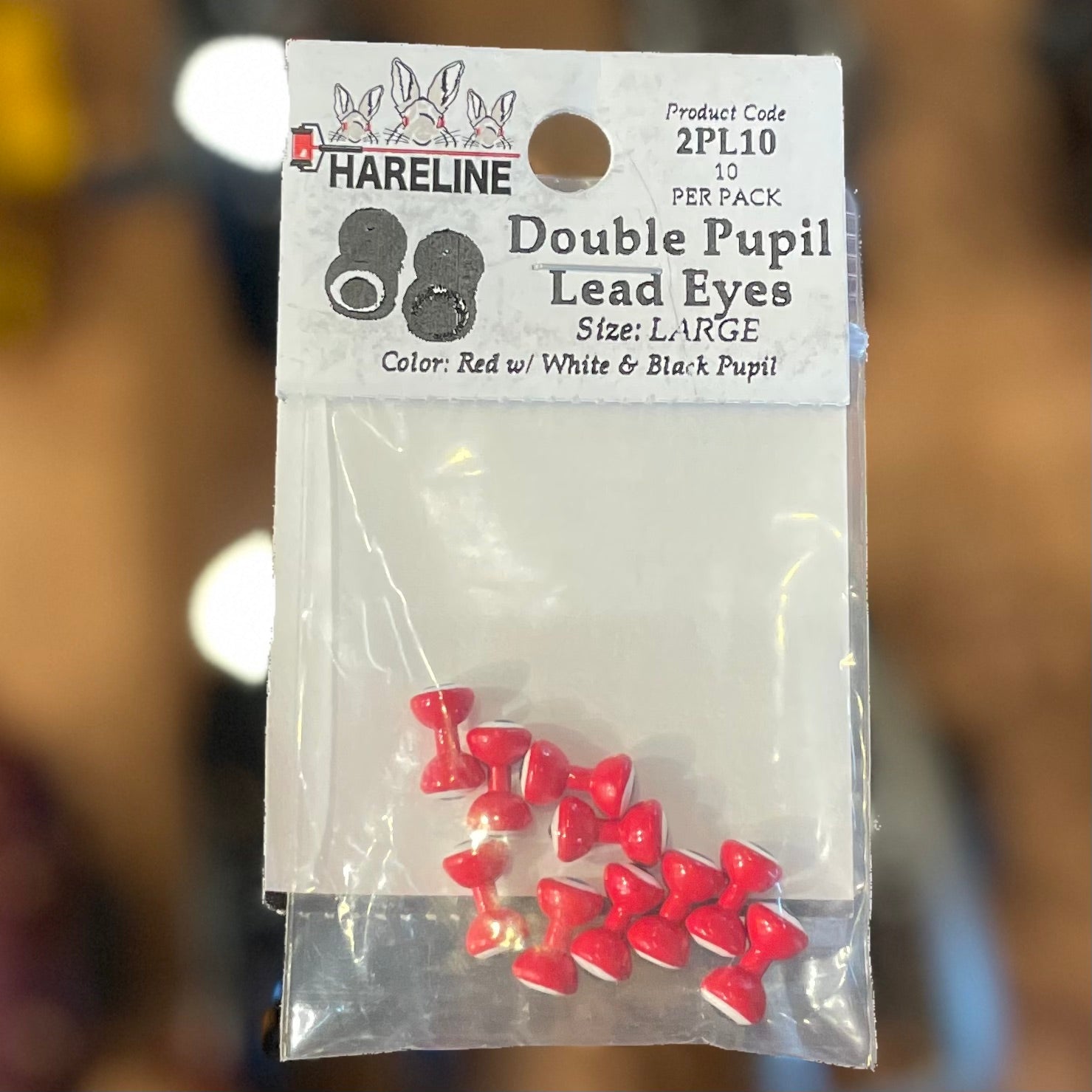 Hareline Double Pupil Lead Eyes- Large