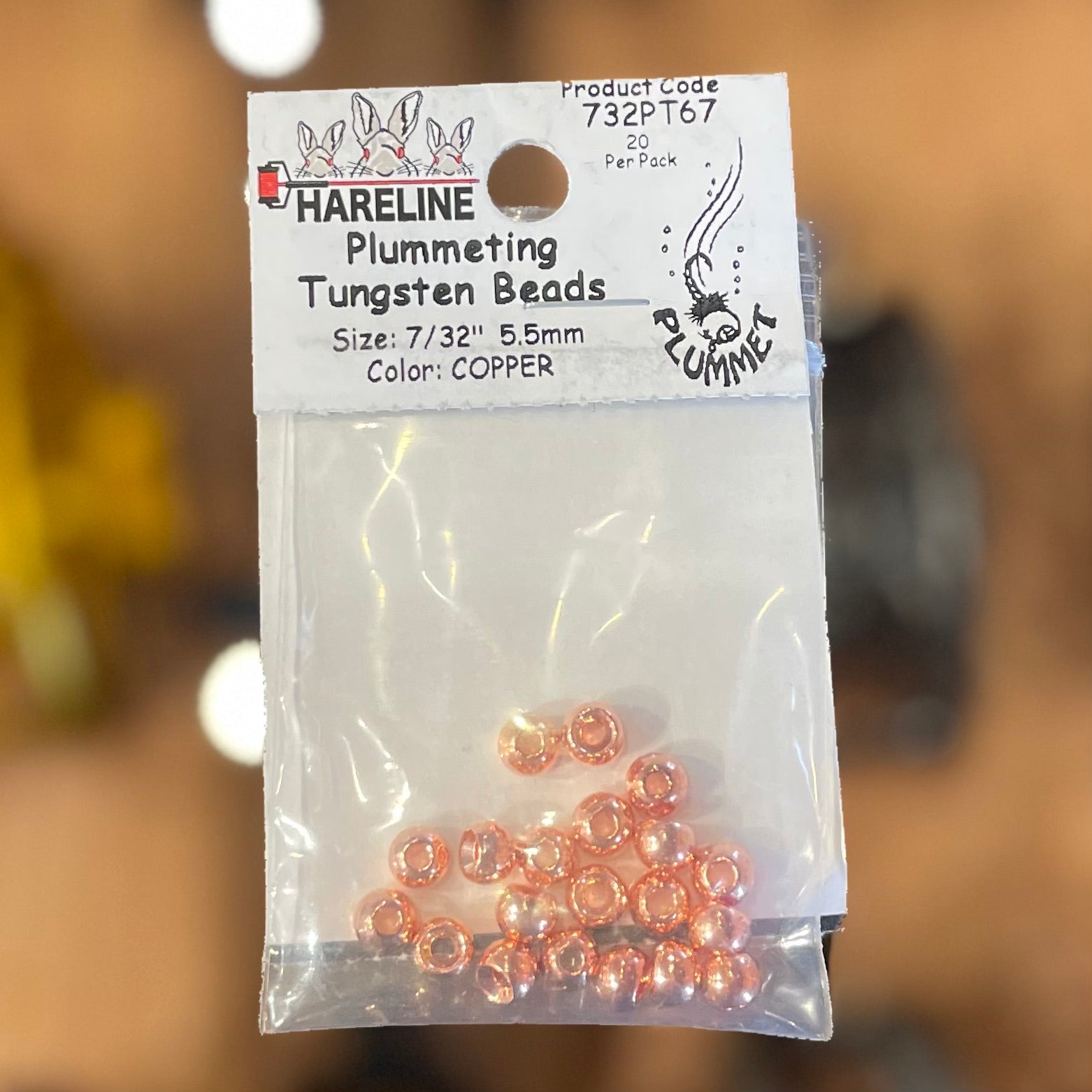 Hareline Plummeting Tungsten Beads 7\32" 5.5mm