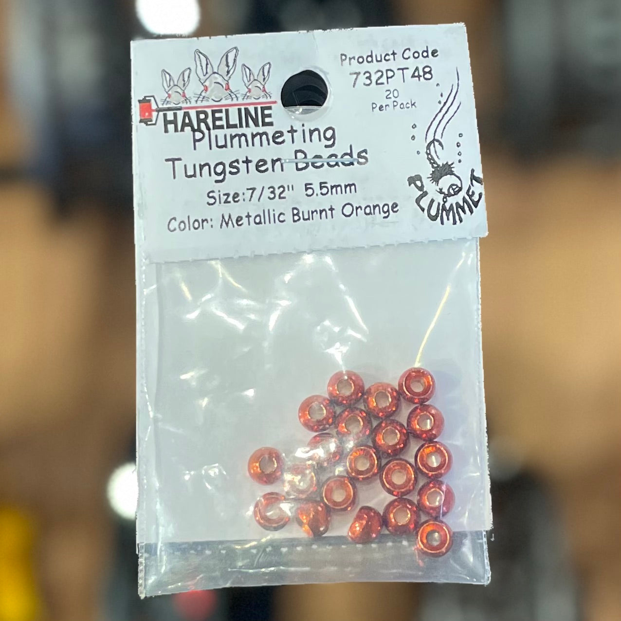 Hareline Plummeting Tungsten Beads 7\32" 5.5mm