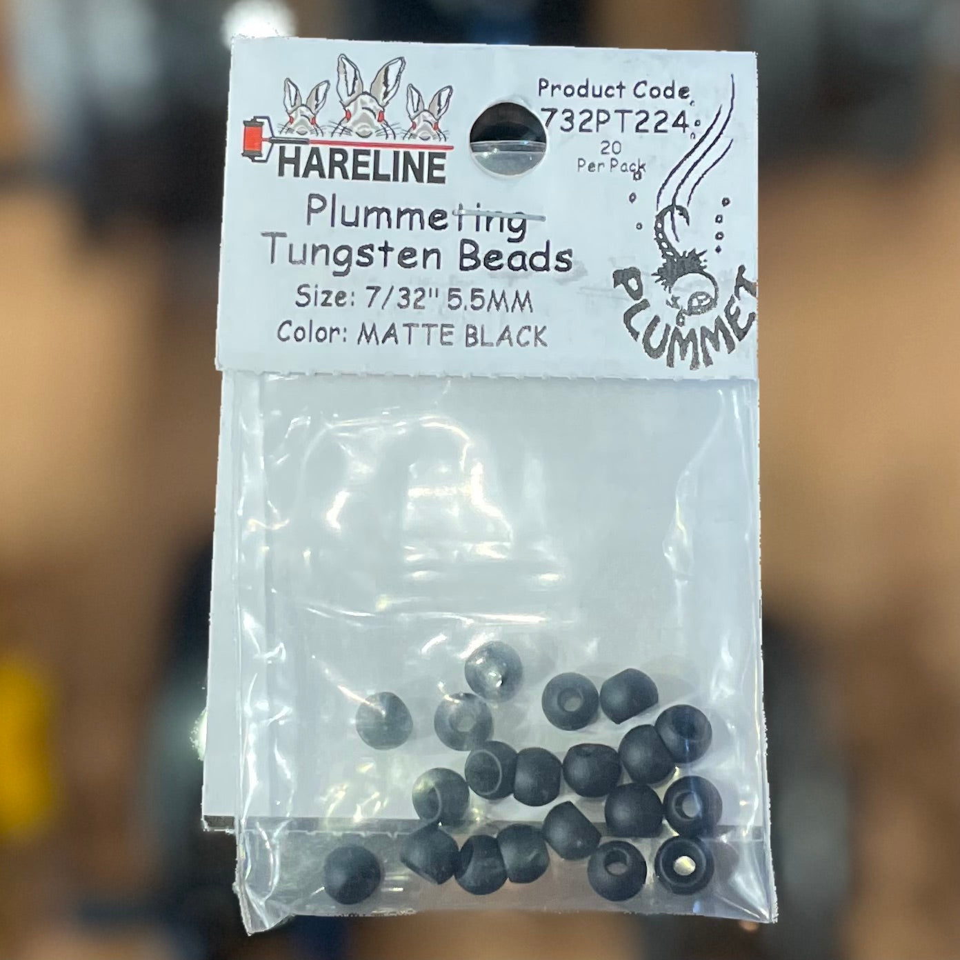 Hareline Plummeting Tungsten Beads 7\32" 5.5mm