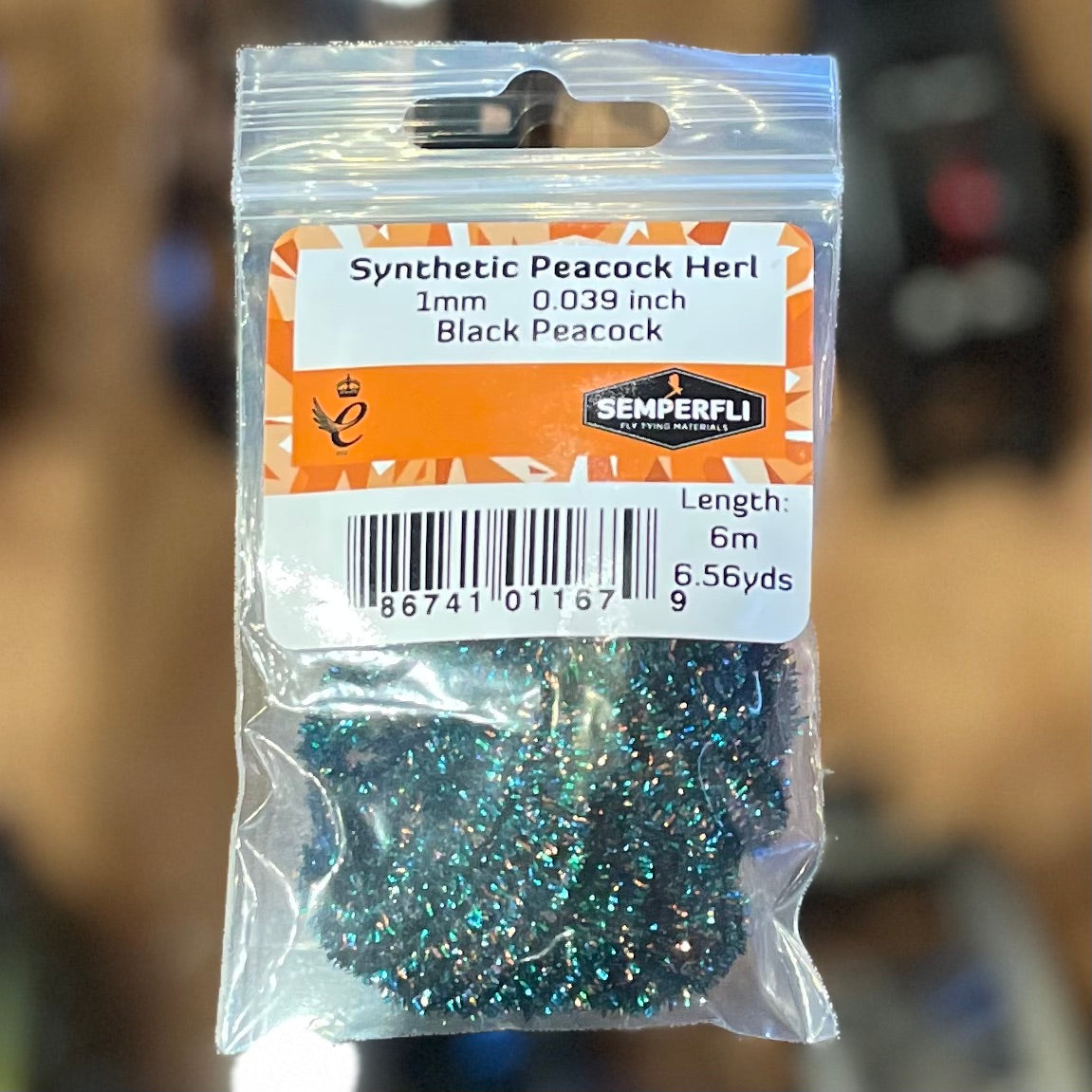 Semperfli Synthetic Peacock Herl 1mm Micro