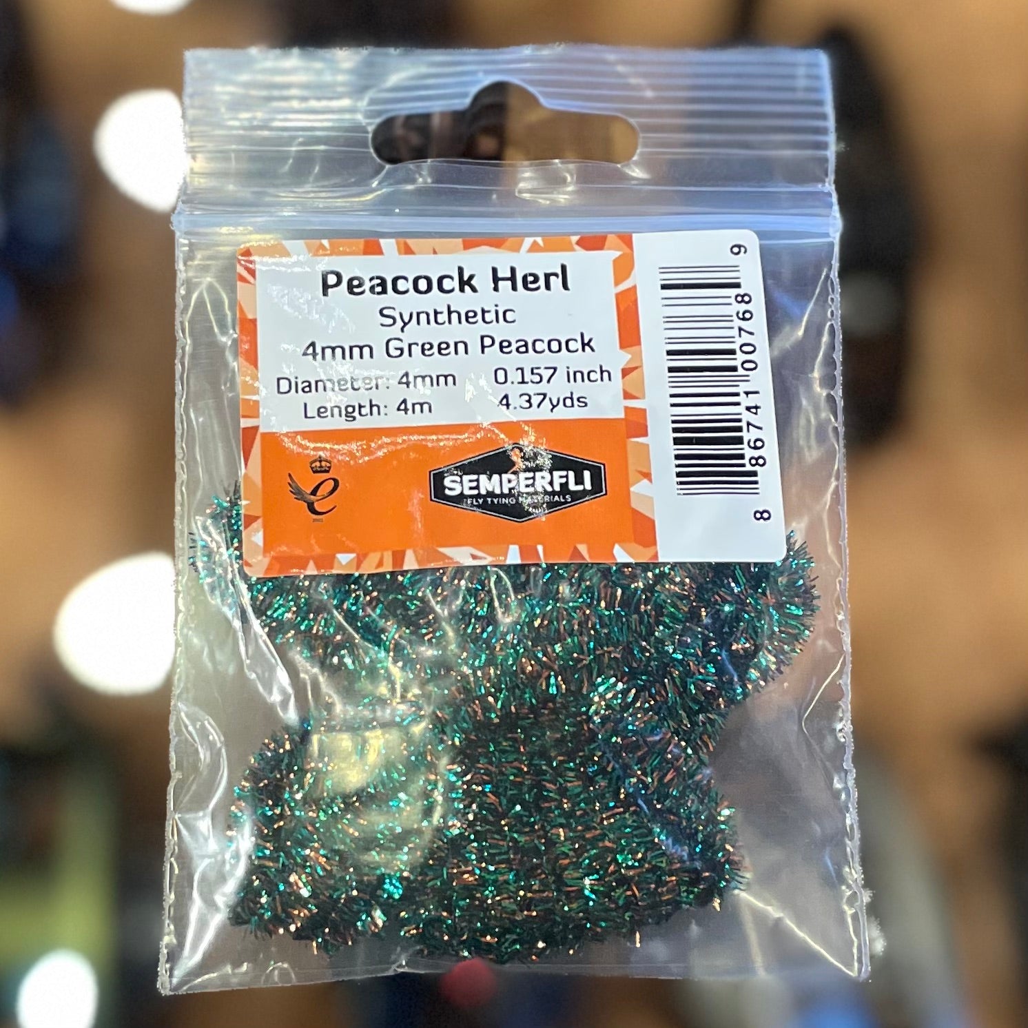 Semperfli Synthetic Peacock Herl 4mm Small
