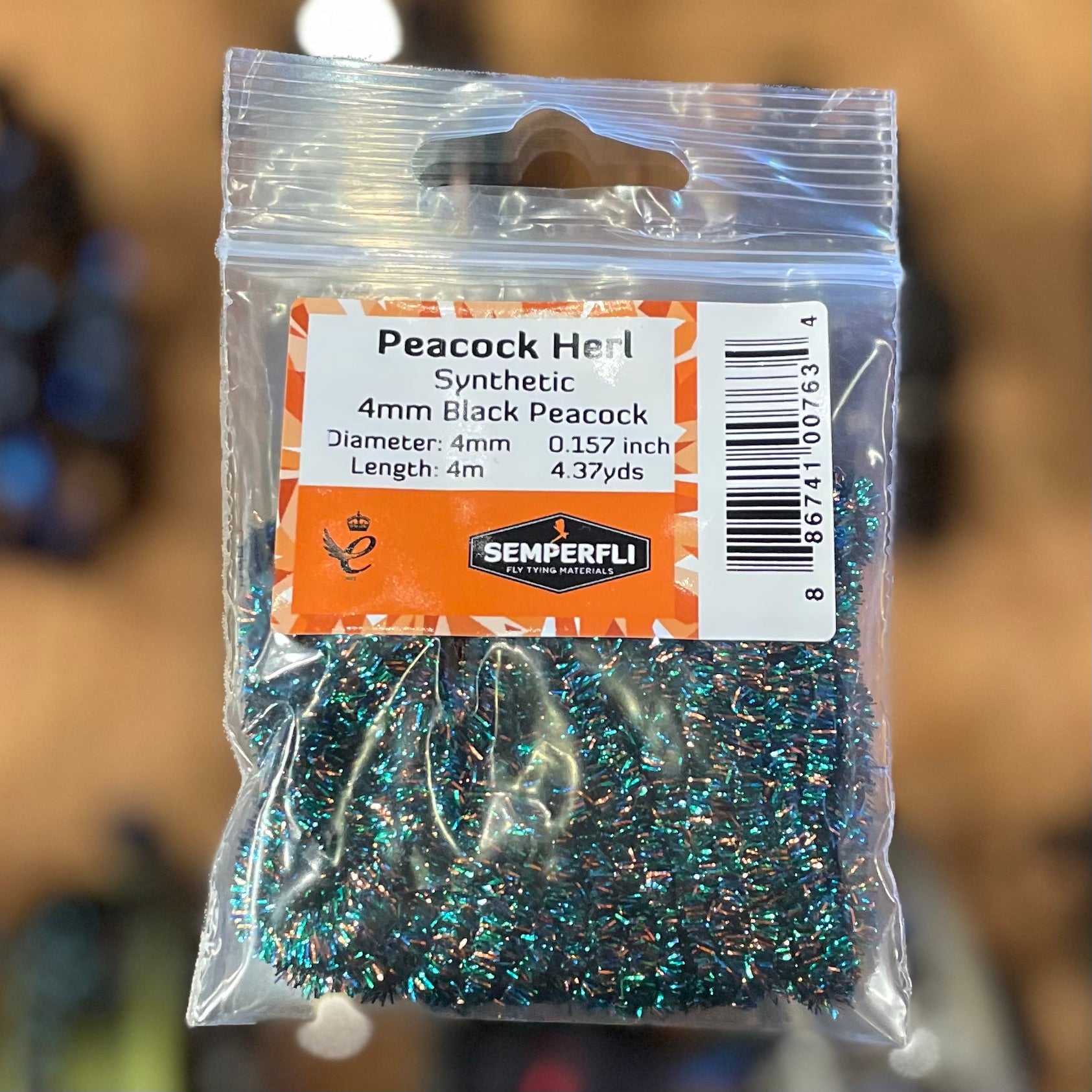 Semperfli Synthetic Peacock Herl 4mm Small