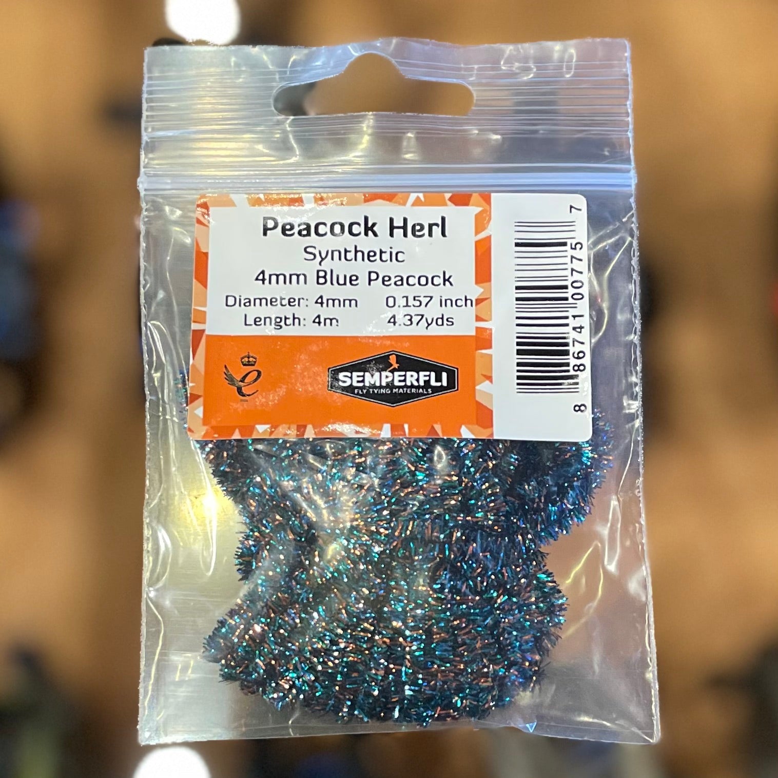 Semperfli Synthetic Peacock Herl 4mm Small