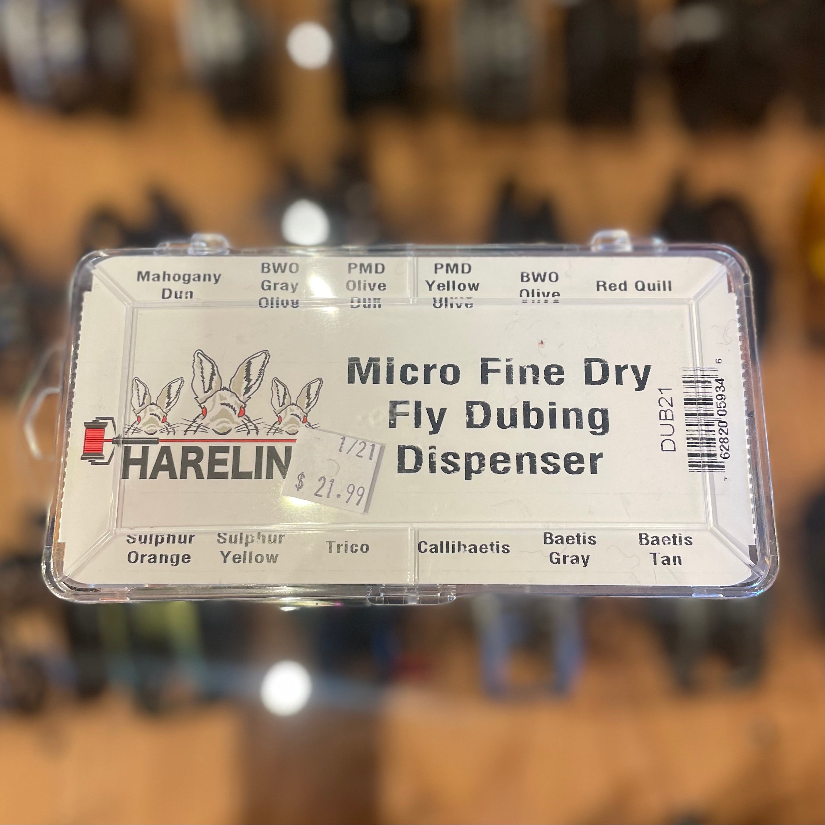Hareline Micro Fine Dry Fly Dubbing Dispenser