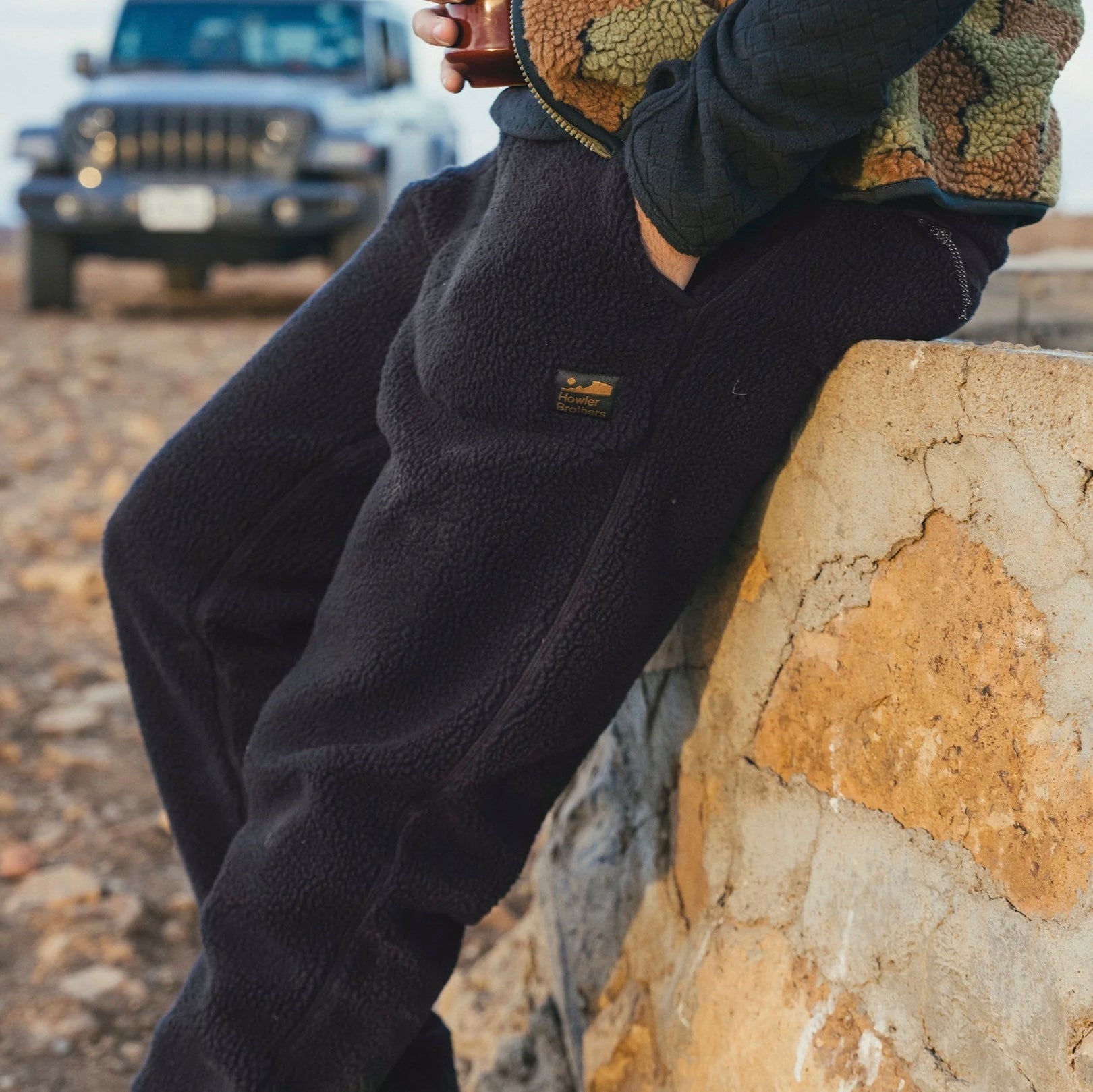 Howler Pelusa Fleece Pants - True Black