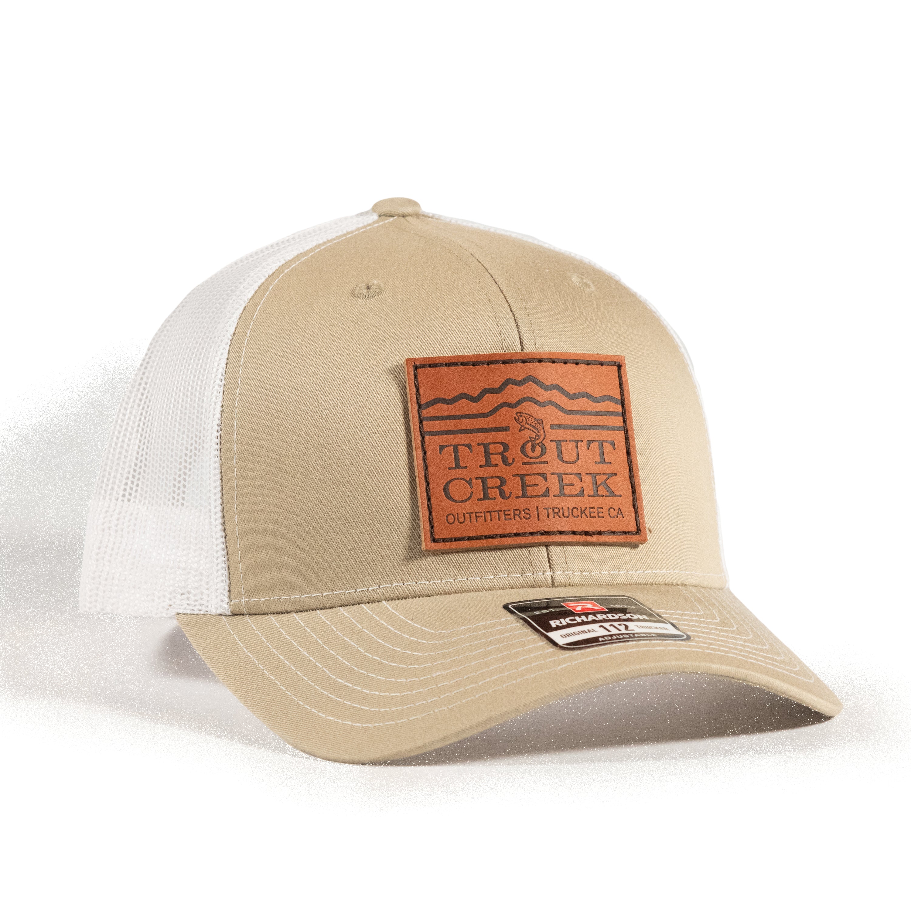 TCO Trucker Leather Patch - Tan