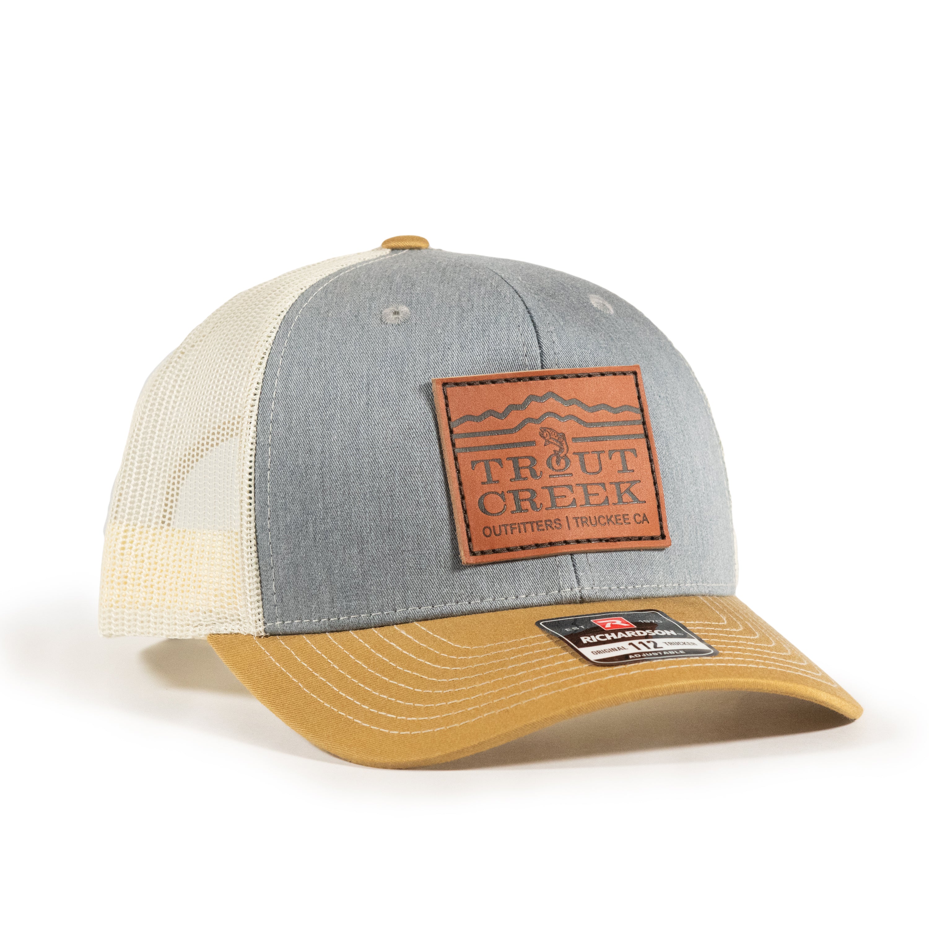TCO Trucker Leather Patch - Denim\Tan