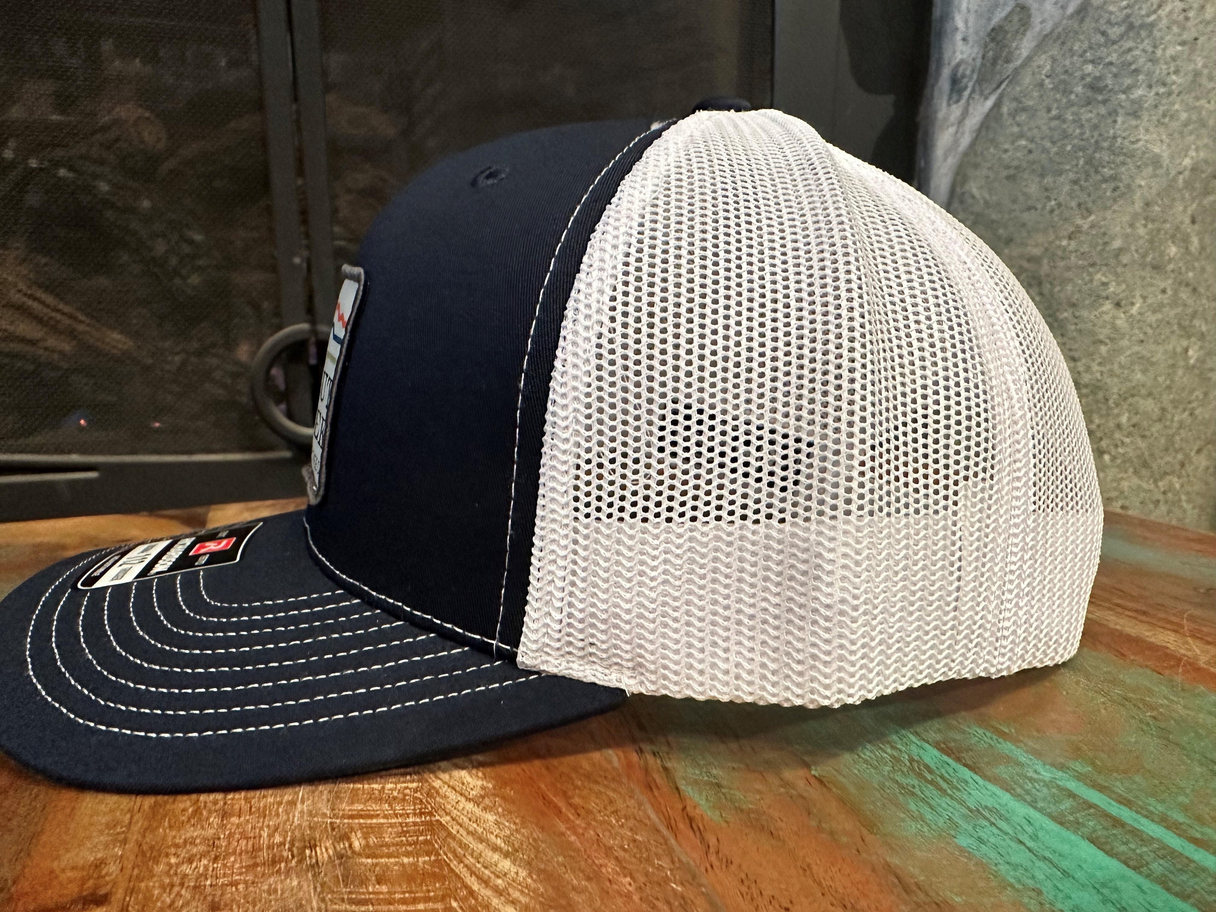 TCO Logo Trucker Hat W/ Embroidered Patch - Navy W/ White