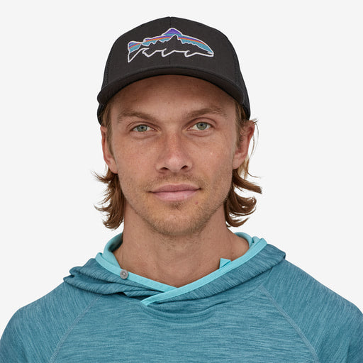 Patagonia Fitz Roy Trout Trucker Hat- Black